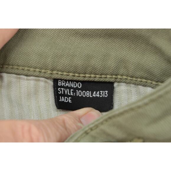 MONFRERE Brando Slim Jeans Men's 34 Green Stretch Modern Mid Rise Street Wear - Picture 10 of 11